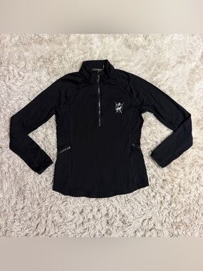 Women’s Medium Black Goode Rider Long Sleeve Winter Horseback Riding Shirt